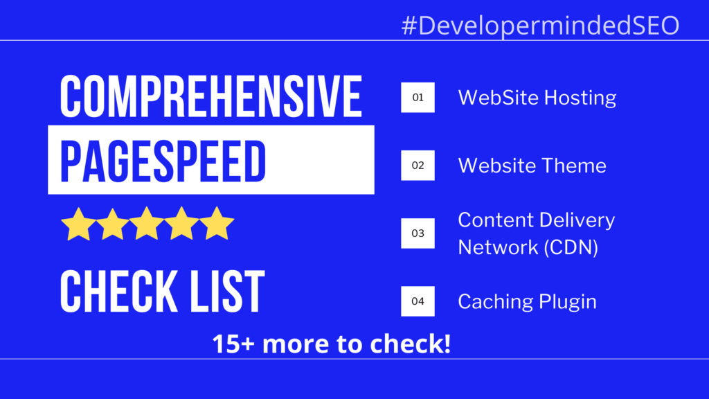 Pagespeed Optimization Checklist banner